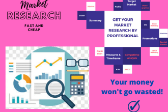 do market research, trend, and competitor analysis for any business