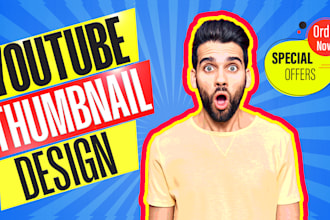 design eye catchy youtube thumbnail in 24 hrs