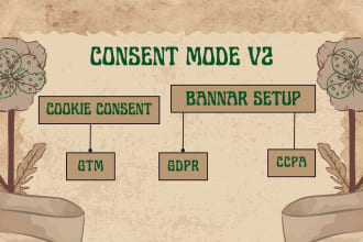 add cookie banner google consent mode v2 for gdpr ccpa complaint with gtm
