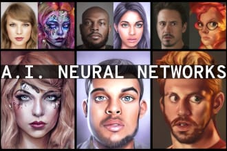 use ai and photoshop to create painted artistic portraits fast