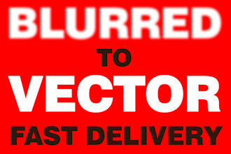 change blurred logo to vector