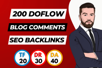 do 200 high domain authority blog comment backlinks using white hat seo