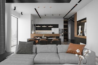 create interior and render realistic image