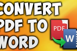 convert pdf to word or scanned image to word