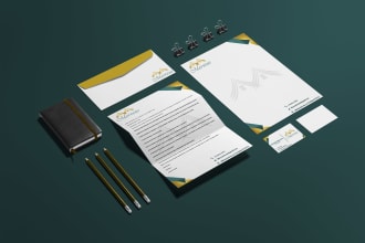 design real estate logo business card and letterhead