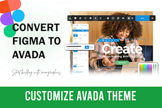 customize or convert figma, xd, PSD design into an avada wordpress website theme