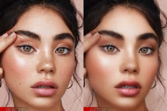 edit corporate headshot, image, face retouch, fix skin