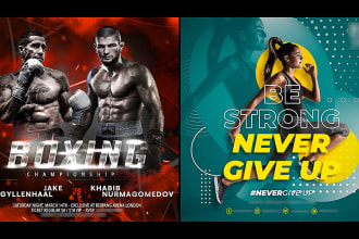 design a professional advertising sports flyer or poster