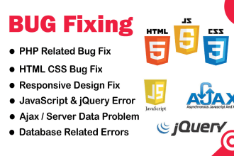 debug and fix any HTML, CSS, javascript, or PHP issues on your website