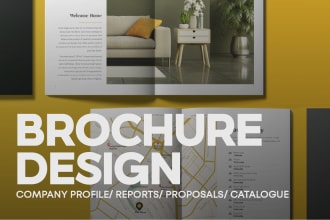 design your company profile, brochure, proposals and reports