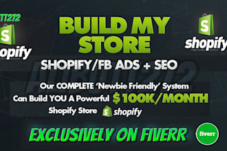 build shopify dropshipping store shopify store website design