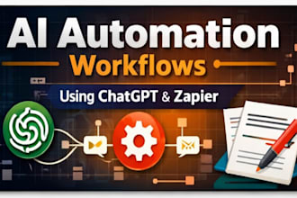 build ai automation workflows using chatgpt and zapier