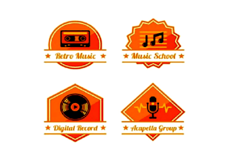 do eye catchy music logo design for your company