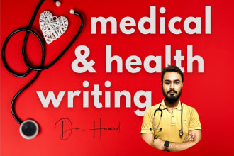 write medical articles and health blogs as a doctor