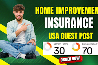 publish home improvement insurance article with USA guest post backlink