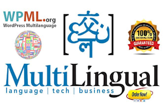 do multilingual or multilanguage with wpml plugin to your wordpress website