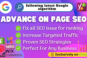 do on page SEO for wordpress website with schema markup