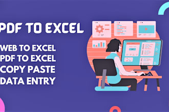 convert pdf to excel or scan pages to excel manually
