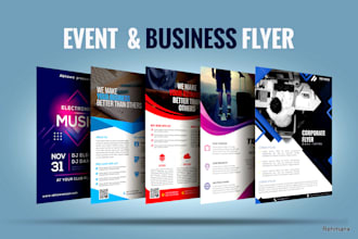design creative flyers, brochures, posters, flyers