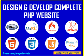 develop complete php website