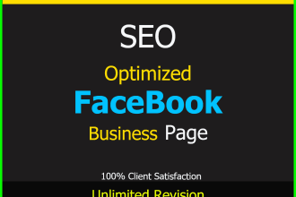develop, recreate a professional SEO facebook business page
