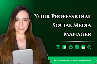 be your social media marketing manager and content creator