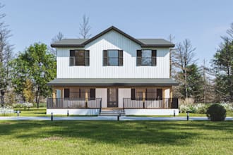 do 3d house rendering, exterior rendering in sketchup