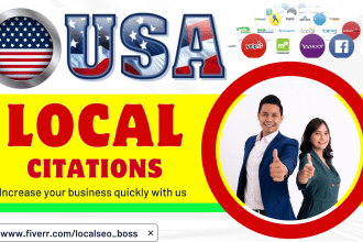 manually build 300 USA local citations for local SEO