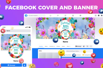 design facebook cover photo or header image banner