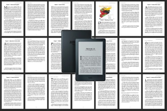 do book layout design, formatting, and typesetting for KDP