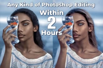 do any kind of photoshop editing within 2 hours