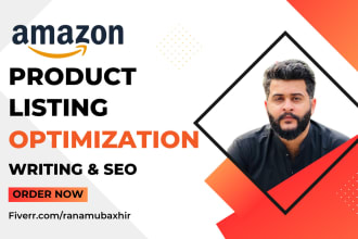 write amazon listing optimization and fba product descriptions with SEO