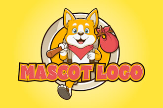 design unique and cute cartoon character mascot logo