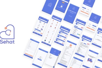 Best Deals!  design UI UX in adobe xd for mobile apps with prototype
