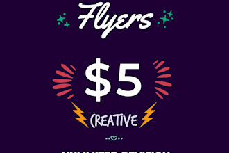 desing a creative flyer