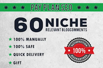 provide manually high quality niche backlinks