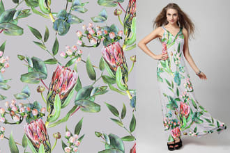 design seamless floral patterns in one day