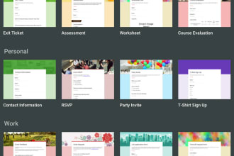 make any type of online form, google form or jotform in 24 hours