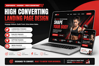 design landing page or web page