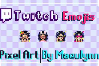 make pixel art emojis for your twitch channel