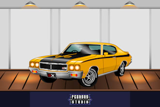 draw the automotive vector of your car or motorcycle