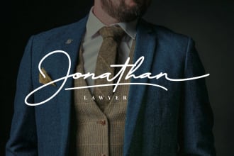 do luxury handwritten or signature logo within 24hrs