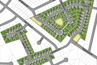 create architectural site plan, autocad drawings or plat map