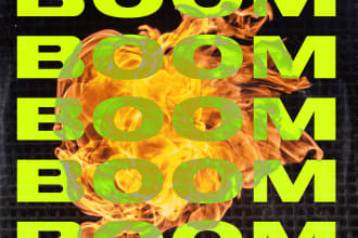 create a cover art for your edm or hip hop track