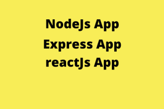 develop nodejs express app