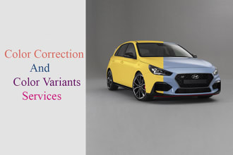 change color, color correction for product photos