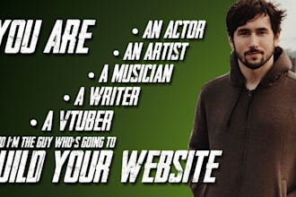 build a website for artists, musicians and performers