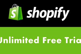 give a free unlimited trial shopify store