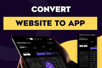 convert website to app or progressive web app pwa