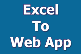 convert excel calculator into web app or excel to HTML